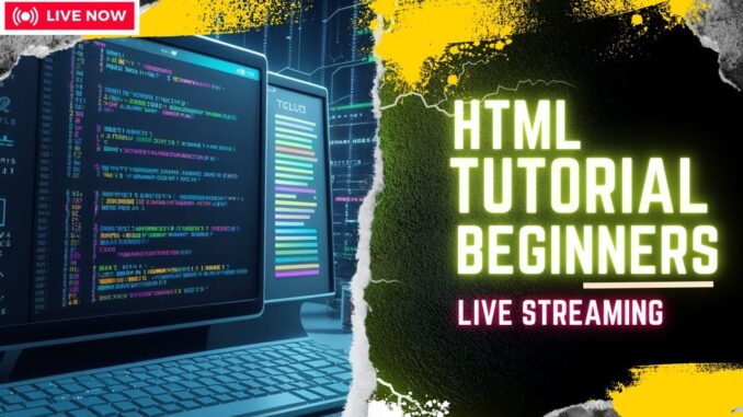 Livestream || HTML Tutorial for Beginners |  HTML Course with AI + Notes + 5 Project Bundle 🔥