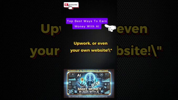 "The Easiest Way to Make Money with AI (Beginners Must Watch!)|Best Way to make money in 2025