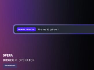 Screenshot of "Browser Operator," a native AI agent designed to perform tasks for users directly within the Opera browser using agentic artificial intelligence advancements that preserve privacy.