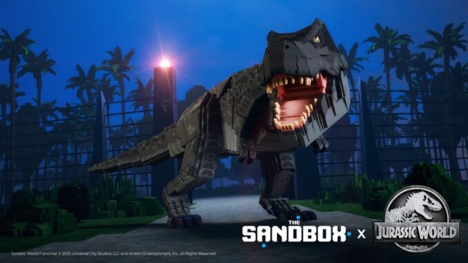 The Sandbox partners with Jurassic World franchise to create new virtual experiences