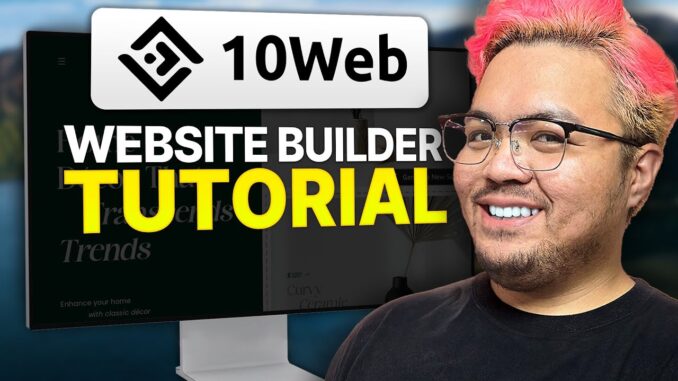 10Web AI Tutorial For Beginners (Best AI WordPress Builder)