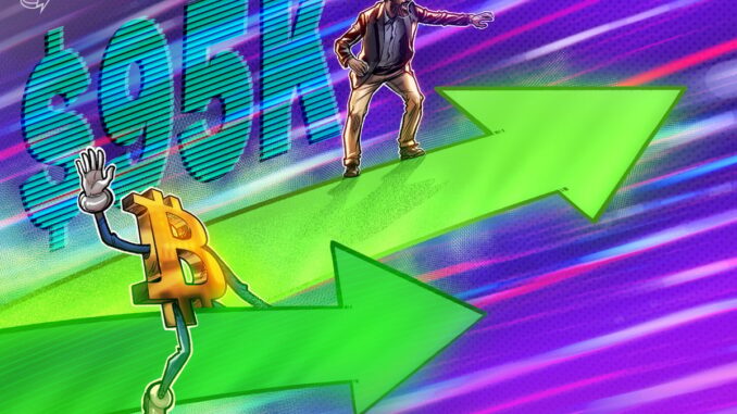 Bitcoin rebounds from bearish US GDP data as dip buyers Bitcoin rebounds from bearish US GDP data as dip buyers push BTC price back toward $95K