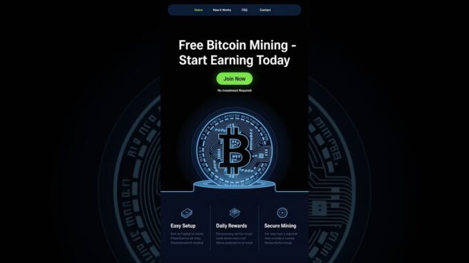 Free Bitcoin Mining Site That Pays | 100% Free & Beginner Friendly! #bitcointuesday #cloudmining