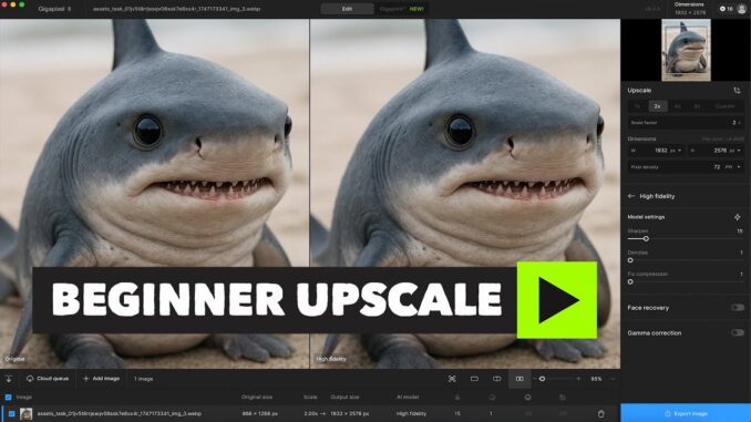 Topaz Gigapixel AI - Beginners Tutorial (Sora image upscale)
