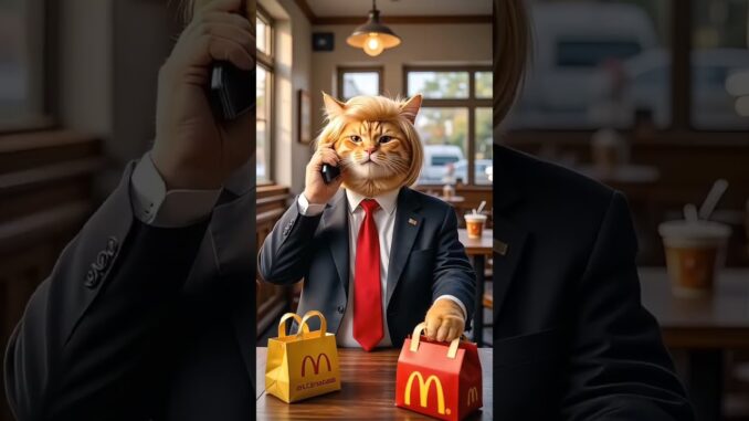 🍻cat and Trump 🥂#viral#shorts#comedy#trending#Trump#ai#party#cat#video#reel#top#subscribe#news#Hindi