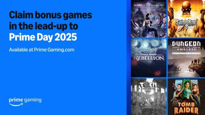 Amazon Prime Day will take place July 8 to July Amazon Prime Day will take place July 8 to July 11, with six bonus PC games via Prime Gaming